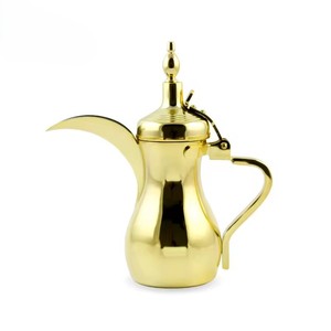 กระติกกาแฟอาหรับแบบตกแต่ง ดัลลาห์ ทำจากโลหะ มีหูจับ - Product Image 3