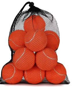 Colorful Tennis <b>Balls</b> Set in Mesh Bag Portable for Entertainment Practice - Product Image 3