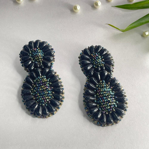 ต่างหูห้อยประดับลูกปัดปักลายอินเดียสุดฮิตจาก MD HANDICRAFTS - Product Image 4