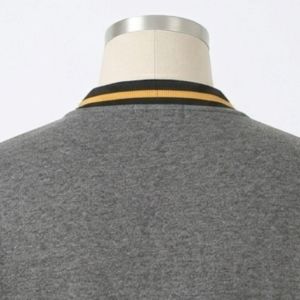 Customized Alpha Phi Cotton gray Fleece <b>Cardigans</b> With Embroidery <b>Chenille</b> Logos Button Down Greek <b>Cardigans</b> - Product Image 5