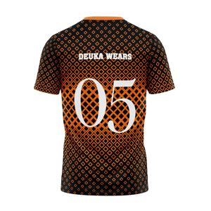 เสื้อกีฬาเด็ก ระบายอากาศได้ดี แห้งเร็ว ผลิตจากเส้นใยโพลีเอสเตอร์ สำหรับลาครอส แขนสั้น รับผลิตโลโก้ตามสั่ง MOQ ต่ำ - Product Image 2