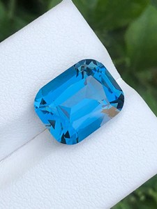 โทแพซสีน้ำเงินลอนดอนธรรมชาติหินอัญมณีหลวมคริสตัลสีน้ำเงินเข้มสำหรับงานประดิษฐ์เครื่องประดับและคอลเลกชัน - Product Image 4