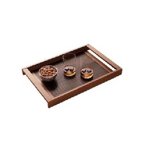 Large Bamboo <b>Tray</b> With Handles Multifunctional Design Bathroom <b>Shower</b> Storage Shelf <b>Trays</b> Decorative Food Serving <b>Trays</b> For Home - Product Image 2