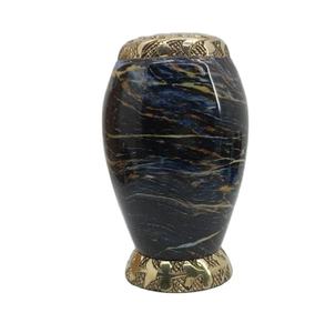 Petite urne pour cendres humaines-Mini urnes de crémation artisanales pour cendres-Urne parfaite pour hommes et femmes (petite bleue) - Product Image 1