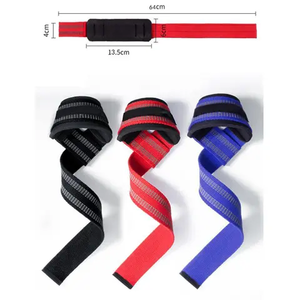 High Quality Comfortable Gym Bodybuilding Weightlifting Straps Fitness <b>Training</b> Hand Wrist Straps <b>Weight</b> Lifting Straps - Product Image 6