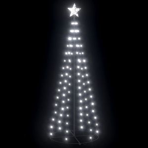 Árbol de Navidad en Forma de Cono con 100 Luces LED en Blanco Frío, Decoración de 2x6 pies para la Temporada Festiva - Product Image 2