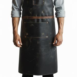 Artisanal Luxury Genuine Leather Apron Heavy Duty Smell Proof Protection Handmade Detail Multi-functional Professional Grade - Product Image 5