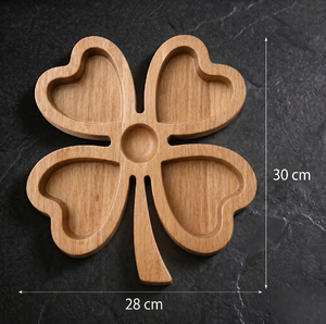 Plateau décoratif en bois en forme de fleur pour fruits secs, design rustique artisanal, à prix bas et abordable - Product Image 5