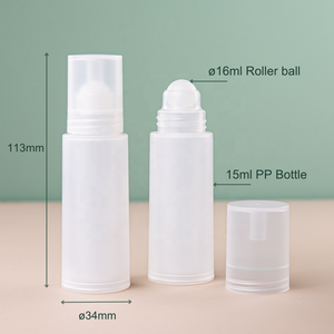 ขวดโรลออนพลาสติกแบบสองชั้น ขนาด 15 มล. 30 มล. ผิวด้าน โปร่งแสง หัวลูกกลิ้งขนาด 16 มม. - Product Image 6