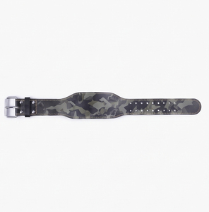 Leather Weightlifting Belt Camouflage Print Waist Support Leather Belt Heavy Strength Training Wear Leather Belts Unisex - Product Image 5