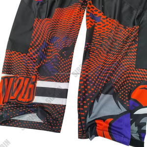 Pantalon de hockey sur roulettes personnalisé Sibrin, imprimé par sublimation, 100% polyester, rembourrage en Cordura, protection professionnelle, respirant, anti-UV - Product Image 4