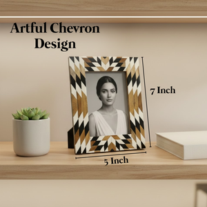 Handmade Wooden Photo <b>Frame</b>, Decorative Geometric Picture <b>Frame</b>, Modern Home Decor, Tabletop & <b>Wall</b> Display <b>Frame</b> for Home Room - Product Image 2