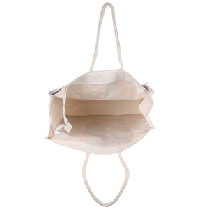 Sacs de shopping à bandoulière en coton à motifs géométriques avec fermeture éclair, impression sérigraphique, sac en toile fabriqué en Inde - Product Image 3