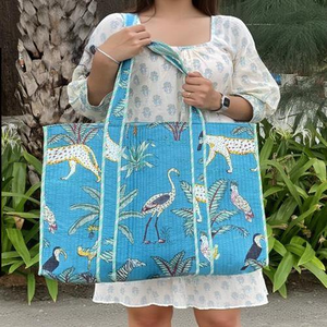 Bolsa de Mano de Algodón con Diseño de Puntos, Ecológica y Casual, con Asa para el Hombro y Gran Capacidad para Viajes y Uso Comercial - Product Image 1