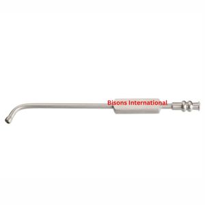 Cánula de Succión Quirúrgica ENT de Acero Inoxidable Curvada, Tubo de Succión Sinusal de Alta Calidad con Certificación CE Clase I, Venta al Por Mayor - Product Image 1