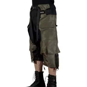 Shorts cargo tactiques pour homme, multi-poches, fonctionnels, imperméables, streetwear, cyberpunk, Harajuku, pantalon de jogging utilitaire - Product Image 4