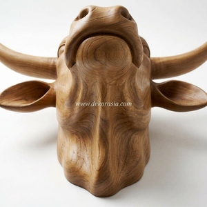 Décoration murale moderne en bois 3D faite à la main en forme de tête d'animal pour la maison avec motif nature morte élégant Décor Nouvel An Asiatique - Product Image 6
