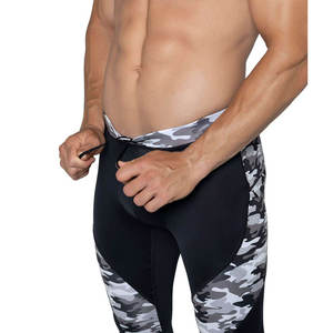 <b>Men</b> Slim Fit Elastic Waisted Leggings Solid Color Athletic Gym <b>Tights</b> <b>Men</b> Plain Printed Sports <b>Compression</b> <b>Men</b> Leggings - Product Image 3