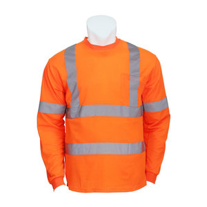 Camiseta de Seguridad de Alta Visibilidad para Hombre Econex Sports, con Franjas Reflectantes, Secado Rápido, Antiarrugas, Bolsillo con Protección Contra Pinchazos, Ropa de Trabajo - Product Image 5