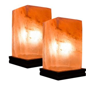 Healing Radiance Lampe carrée en sel blanc de l'Himalaya Bougeoir haut et serein avec emballage soigné - Product Image 3