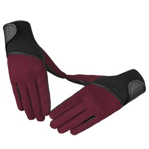 Low MOQ Custom Pattern Winter <b>Driver</b> Safety <b>Gloves</b> Touch Screen Leather Durable Anti Slip Grip Work Transport - Product Image 2