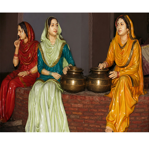 Statues Punjabi, Statues Jatti Punjabi, Statues en fibre pour scènes aquatiques, Dernières statues Virsa à prix abordables, En promotion en Australie - Product Image 1