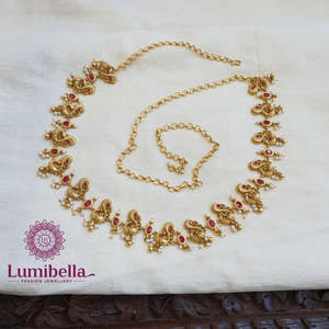 18K Gold Plated Peacock Rhinestone Crystal Body Chain for Party - Product Image 1