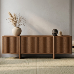 Nara Modern Wooden Nightstand Refined Wood Grain Eco-Friendly Design Generous Storage Compartments Bedroom - Product Image 1