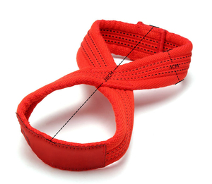 Sangle de levage réglable en coton en forme de 8 – Légère, respirante, antidérapante avec fermeture à pression pour soulevé de terre et powerlifting - Product Image 2