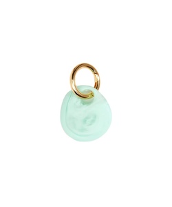 Best Seller Mint Green Resin Keychain Gold Ring Minimalist Key Holder Bag <b>Charm</b> Stylish Car <b>Keyring</b> Fashion Accessory - Product Image 1