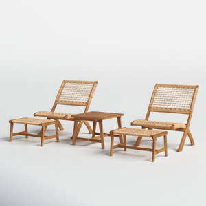 Groupe de sièges de salon de jardin 5 pièces - Product Image 4