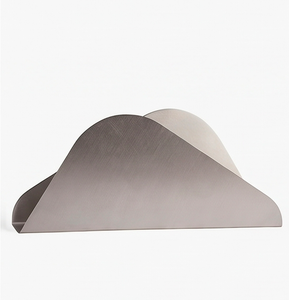 Elegante Servilletero Metálico con Acabado Plateado, Ideal para Mesas de Comedor en Restaurantes, Almacenamiento de Servilletas con Estilo - Product Image 1
