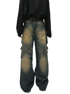 กางเกงยีนส์ผู้ชายทรงหลวมดีไซน์อเมริกันย้อนยุคใหม่สี่ฤดู - Product Image 6