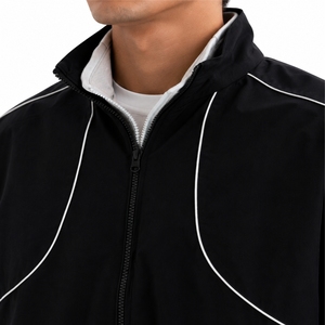 Men's Full Zip <b>Track</b> <b>Jacket</b> Contrast Piping Sportswear Stand Collar Training <b>Jacket</b> Long Sleeve Premium Fabric Custom <b>Jacket</b> - Product Image 5