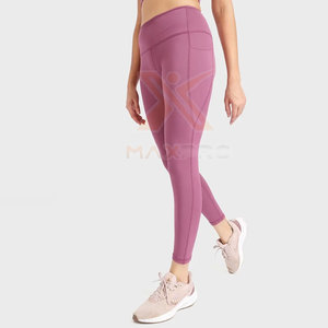 Pantalon de yoga pour femme, nouvelle collection, taille mi-haute élastique, couleur unie, longueur intégrale, matière écologique, respirante et durable, offre spéciale - Product Image 3