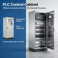 Gabinete de Control PLC Industrial de Alta Resistencia, Impermeable, para Transmisión de Energía Eléctrica, Sistemas de Automatización de Fábrica para Interiores/Exteriores