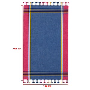 Toalla Kikoy de Algodón a Rayas de Último Diseño, Multicolor, Ecológica, de Secado Rápido, Toalla Turca para Uso en la Playa, Proveedor Indio - Product Image 6