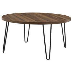 <b>Round</b> Shape Natural Finished Coffee <b>Table</b> Industrial Metal & Wood <b>Side</b> <b>Table</b> for Hotels Villas Living Room Decor Furniture - Product Image 2