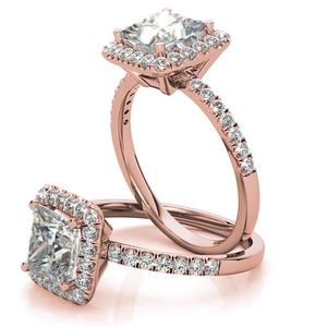 Anillo de Diamante Solitario de Corte Princesa de Lujo, Oro Sólido de 18k, Claridad VS1, Certificado IGI, Diamante Natural Cultivado en Laboratorio - Product Image 2