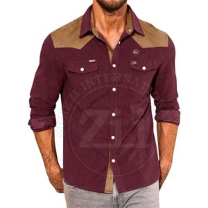 Camisa de Algodón Ignífuga Resistente al Fuego para Trabajo Industrial, Ropa FR con Estampado Retardante al Fuego, Diseño Paisley Popular - Product Image 1