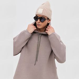Vente en gros 500GSM coton Streetwear sweat à capuche meilleure qualité coton mélangé pull surdimensionné avec logo personnalisé design col à capuche - Product Image 3