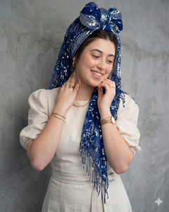 Premium Custom Printed Silk <b>Square</b> <b>Scarf</b> With Tassel Lightweight Fabric Women Fashion Headscarf OEM Manufacturer Supply - Product Image 4