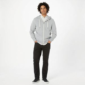 Manufacturer Streetwear Blank Men Heavyweight 100% Cotton Summer Breathable ODM Custom Zipper-Up Hoodies - Product Image 5