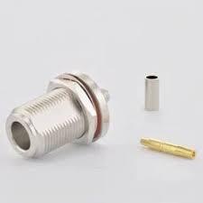 ขั้วต่อแบบ Crimp ตัวเมีย TNC ชุบนิกเกิลเงิน แบบ Direct Feedthrough สำหรับประกอบสายเคเบิล RF - Product Image 3