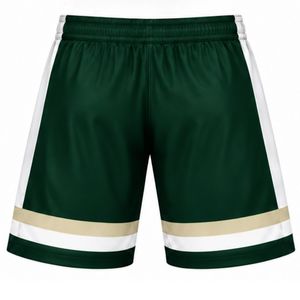 Shorts de hockey sur glace sublimés verts pour hommes, en polyester rayé, vêtements de sport athlétiques, uniforme d'entraînement et de match pour équipe, vêtements de performance - Product Image 2