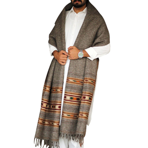 New Model New Design Long Muslim Men Winter Shawl 100% <b>Silk</b> Multi-Functional Customizable Solid Color Wholesale - Product Image 6