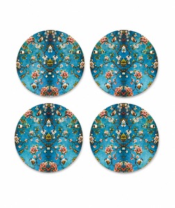 Decorative MDF Enamel Coaster Set With Durable Waterproof Surface For Office <b>Desk</b> And Coffee Table Protection - Product Image 1