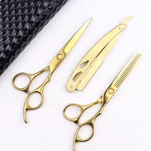 Professional Barber Scissors Hair Cutting <b>Shears</b> Kit Stainless Steel Salon <b>Tool</b> Hairdressing Scissors Barber <b>Shears</b> Kit - Product Image 1