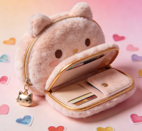 Dompet Bulu Halus Super Lembut, Menggemaskan, Personal, Kreatif, Indah, Praktis, Bergaya Kawaii, Menarik, dan Viral