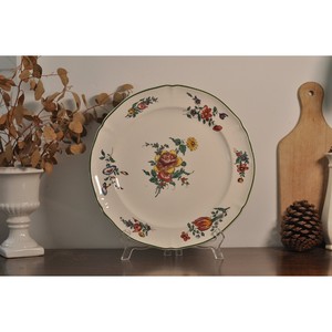 Plato Plano de Cerámica Floral Blanco, Apto para Microondas, Ideal para Servir Comidas y Postres, de la India - Product Image 5